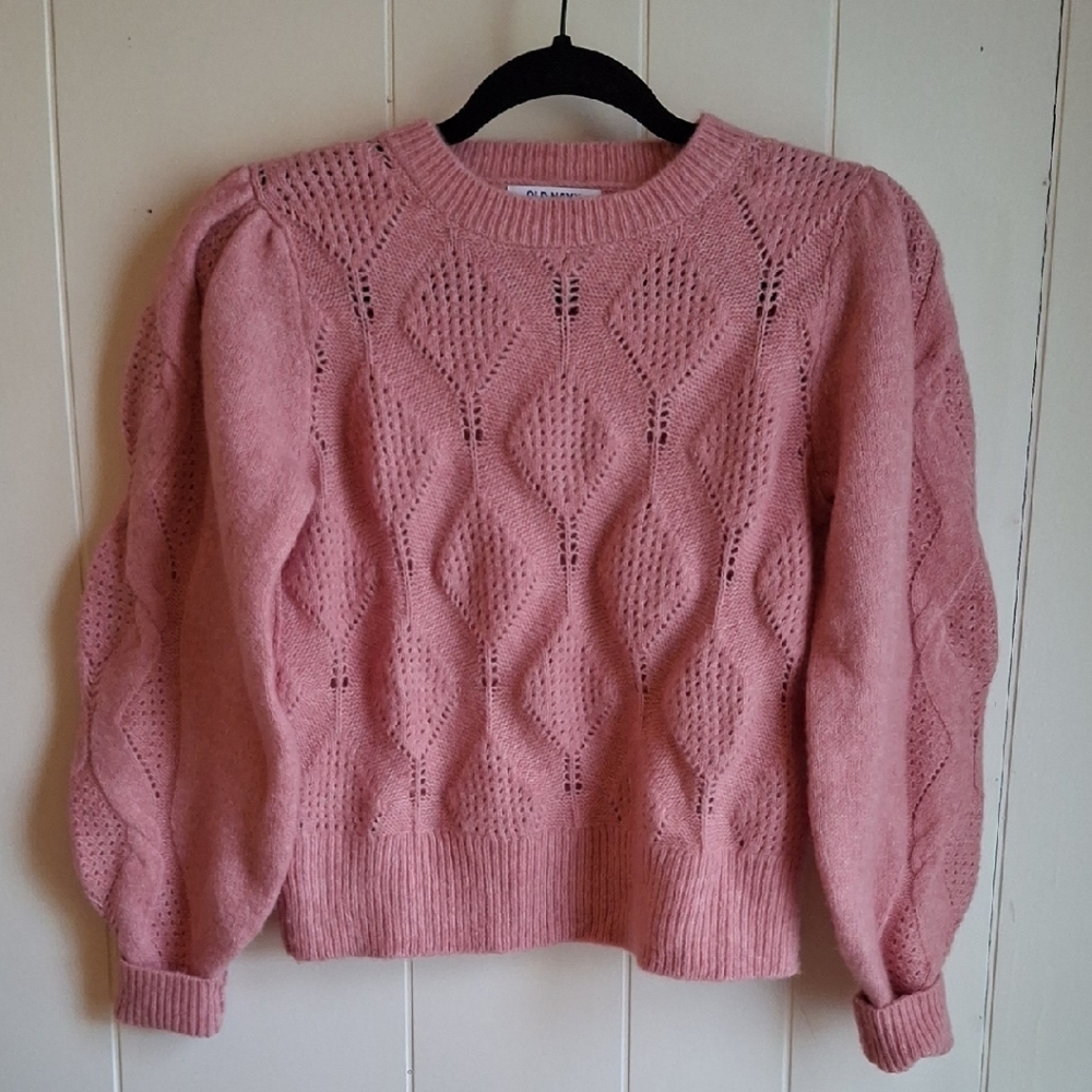 OLD NAVY Soft Pink Textured Sweater